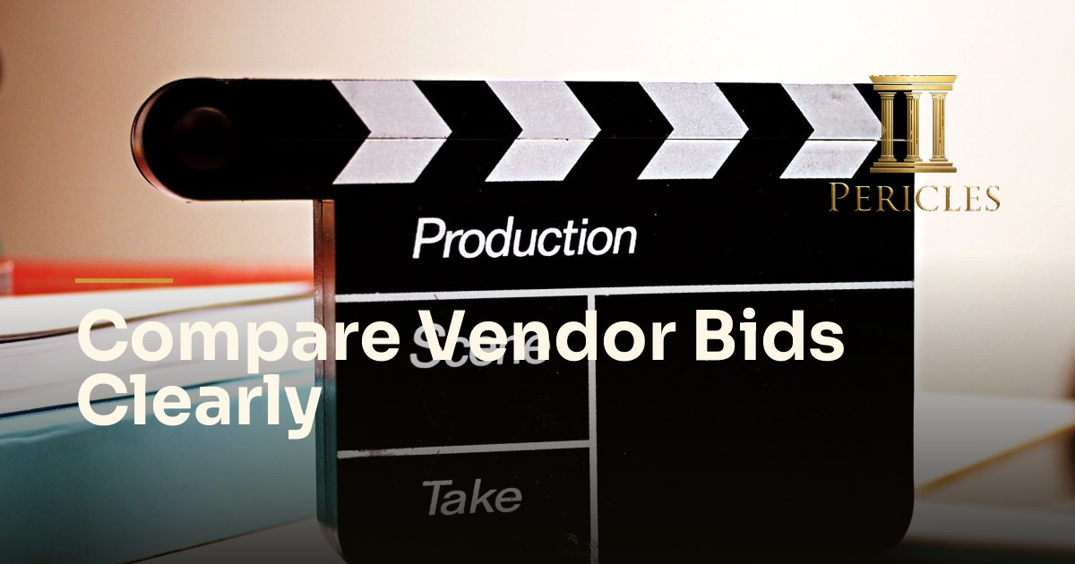 Agency Producers: How to Compare Vendor Bids Apples to Apples