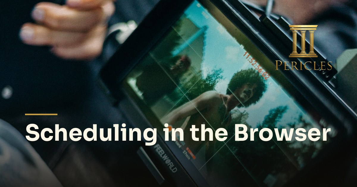 Movie Magic Scheduling Alternative: Scheduling in the Browser