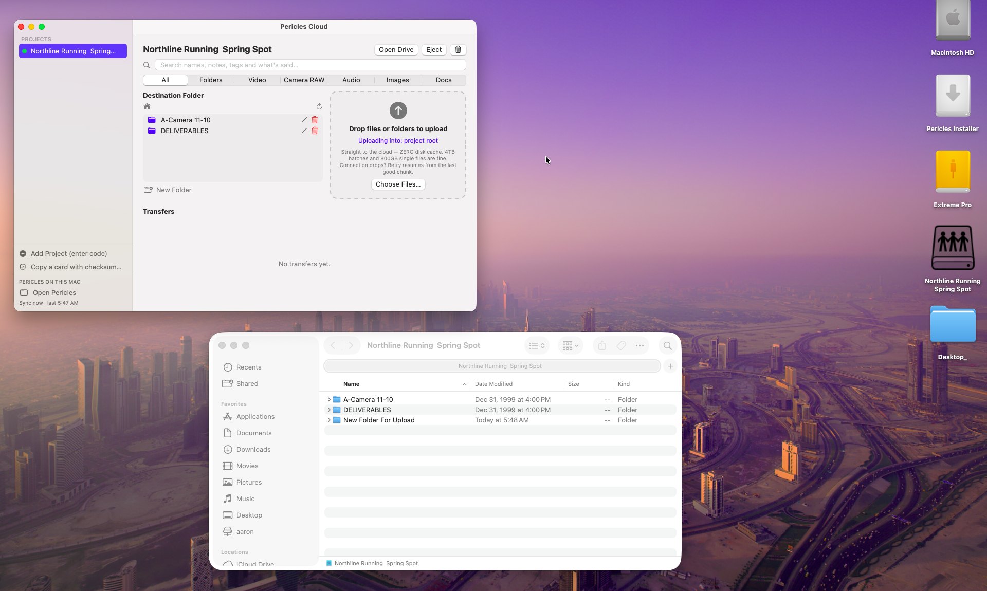 Pericles desktop app on a Mac