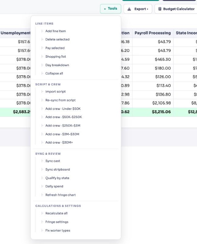 Film Production Budget From Your Script
