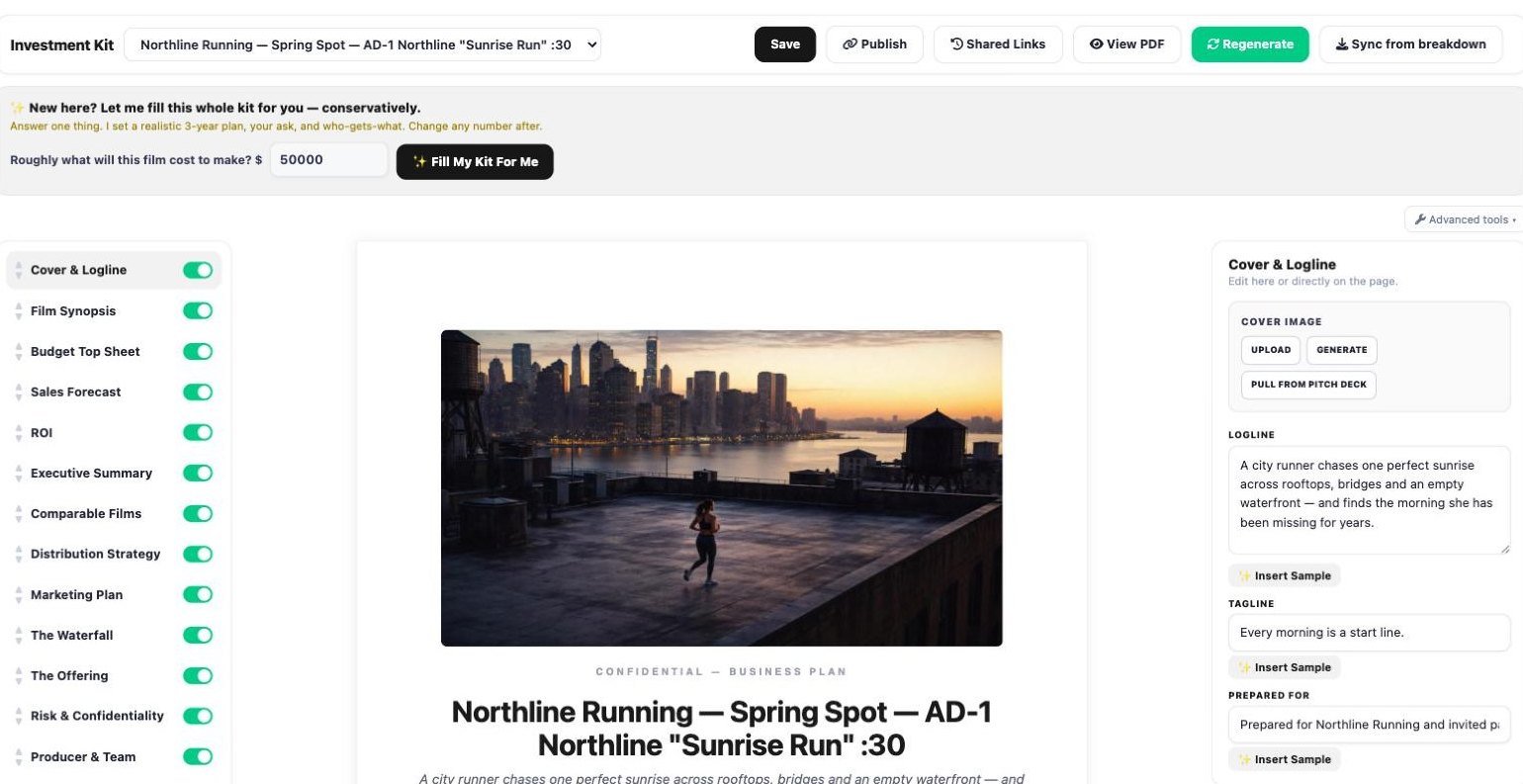 Pericles Investment Kit builder
